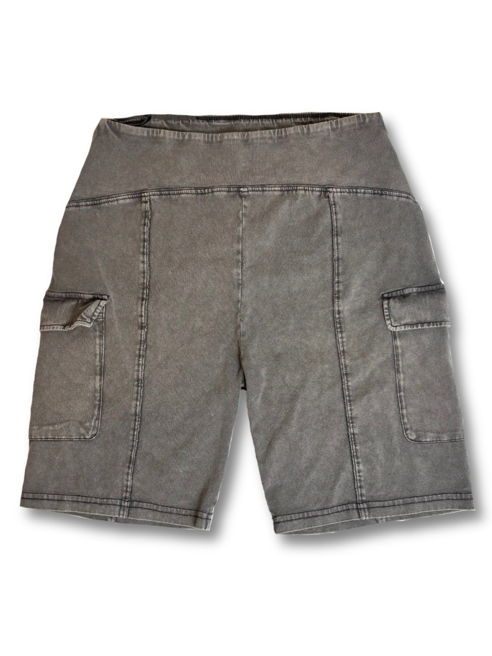Urban Outfitters Gray Washed Cargo Biker Shorts